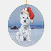 Ornement de Noël de Westies (Gauche)