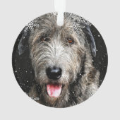 Ornement de Noël de Wolfhound (dos)