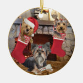 Ornement de Noël de Yorkshire Terrier (Devant)