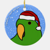 Ornement de Noël d'Eclectus de bande dessinée (Dos)