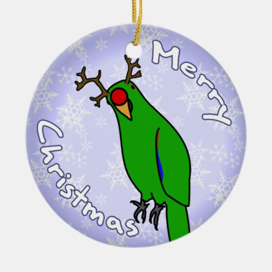 Ornement de Noël d'Eclectus de renne de bande (Devant)