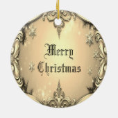 Ornement de Noël décoratif or (Dos)