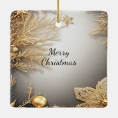 Ornement de Noël décoratif or unique (Dos)