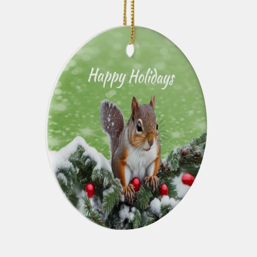 Ornement de Noël d'écureuil (Droite)