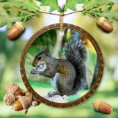 Ornement de Noël d'écureuil avec votre texte, phot