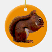 Ornement de Noël d'écureuil rouge (Dos)