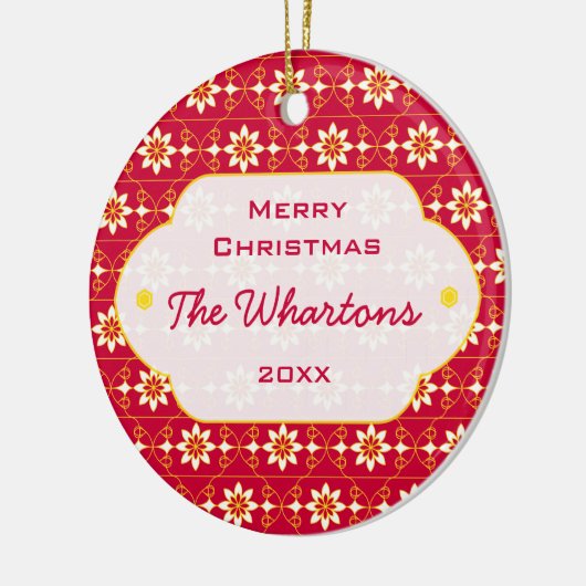 Ornement de Noël d'edelweiss (Gauche)