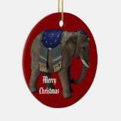 Ornement de Noël d'éléphant de cirque (Droite)