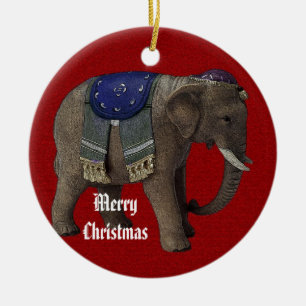 Ornement de Noël d'éléphant de cirque