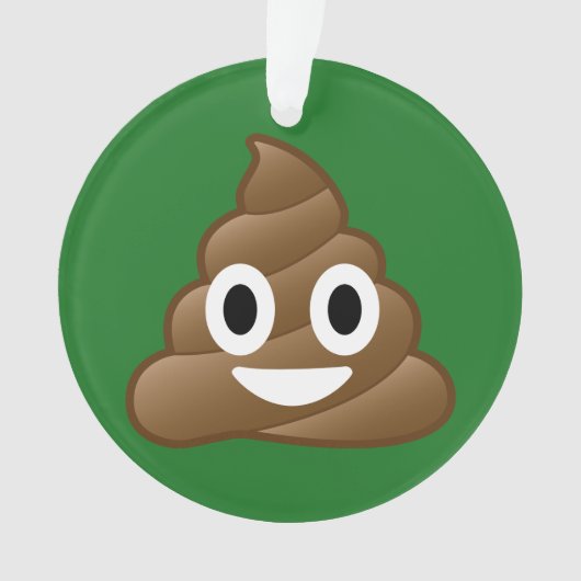 Ornement de Noël d'Emoji de dunette (devant)
