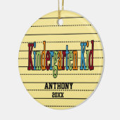 Ornement de Noël d'enfant de jardin d'enfants (Gauche)