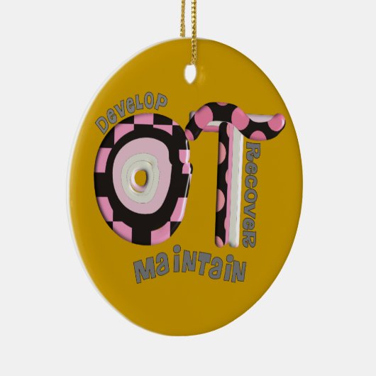 Ornement de Noël d'ergothérapiste (Droite)