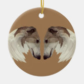 Ornement de Noël des Beautés de Borzoi (Devant)