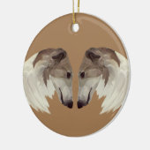 Ornement de Noël des Beautés de Borzoi (Gauche)
