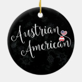 Ornement de Noël des Coeurs américains d'Autriche (Dos)