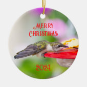 Ornement de Noël des colibris (Devant)