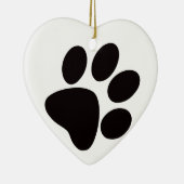 Ornement de Noël des Empreintes de pattes/pattes e (Droite)