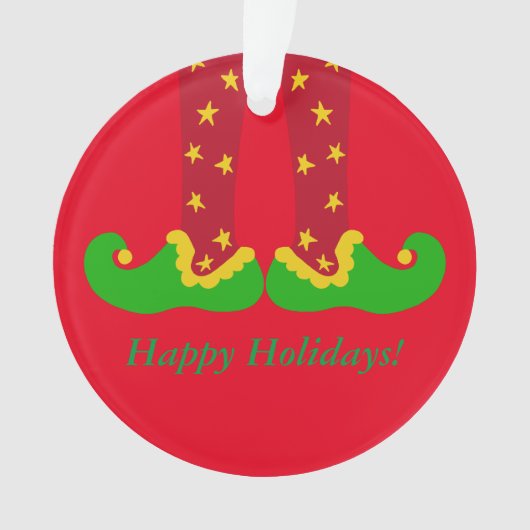 Ornement de Noël des Jambes d'elfes (devant)