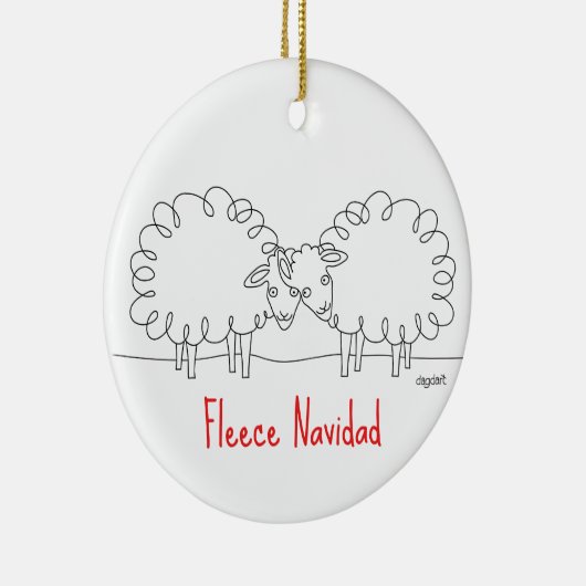 Ornement de Noël des moutons (Droite)