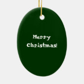 Ornement de Noël des pins neigeux (Dos)