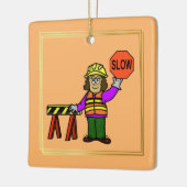 Ornement de Noël des travailleuses de la circulati (Gauche)