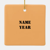 Ornement de Noël des travailleuses de la circulati (Dos)