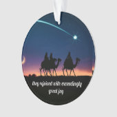 Ornement de Noël des trois hommes sages (devant)