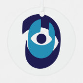 Ornement de Noël des yeux mal - moderne Nazar Amul (Recto)