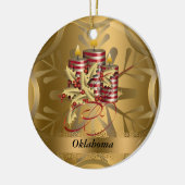 Ornement de Noël d'état de l'Oklahoma (Gauche)