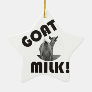 ORNEMENT DE NOËL D'ÉTOILE DE LAIT DE CHÈVRE