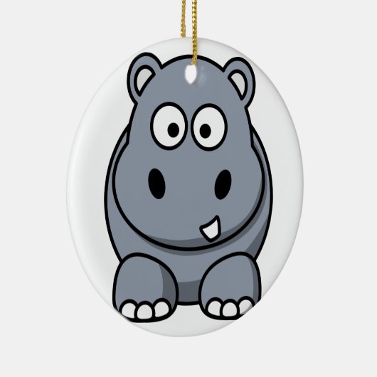 Ornement de Noël d'hippopotame (Droite)