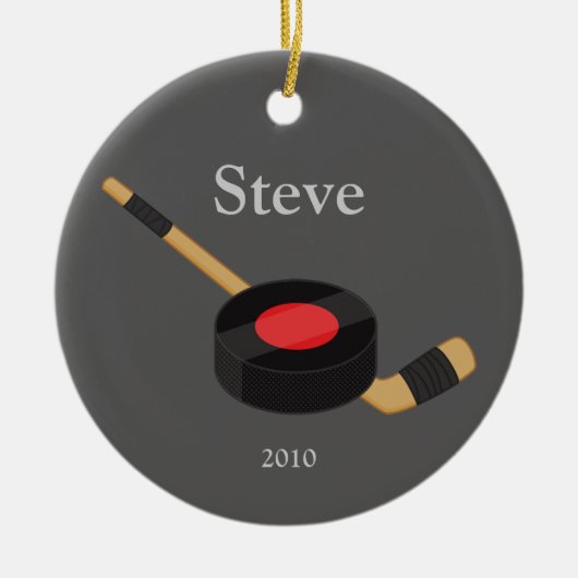 Ornement de Noël d'hockey (Devant)