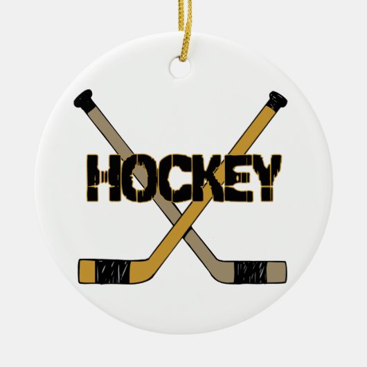 ORNEMENT DE NOËL D'HOCKEY (Devant)