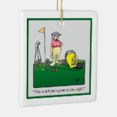 Ornement de Noël d'Humour de golf (Droite)