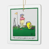 Ornement de Noël d'Humour de golf (Gauche)