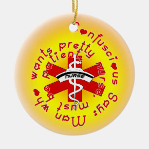 ORNEMENT DE NOËL D'HUMOUR D'INFIRMIÈRE DE