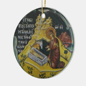 Ornement de Noël d'icône de nativité (Gauche)