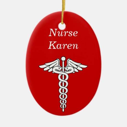 Ornement de Noël d'infirmière (Devant)
