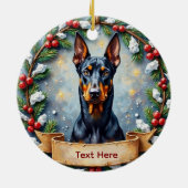 Ornement de Noël Doberman (Dos)
