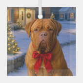 Ornement de Noël Dogue de Bordeaux (Recto)