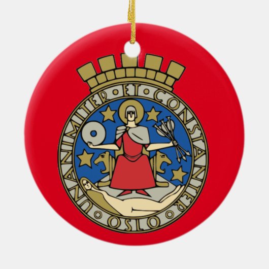 Ornement de Noël d'Oslo (Dos)