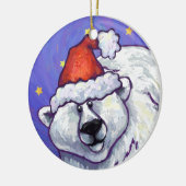 Ornement de Noël d'ours blanc (Gauche)
