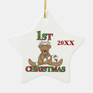 Ornement de Noël d'ours de renne ęr