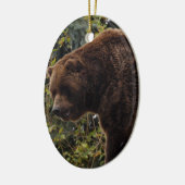 Ornement de Noël d'ours gris (Gauche)