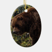 Ornement de Noël d'ours gris (Dos)