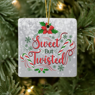 Ornement de Noël doux mais tordu