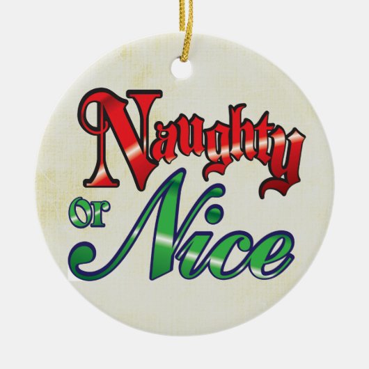 Ornement de Noël drôle (Devant)