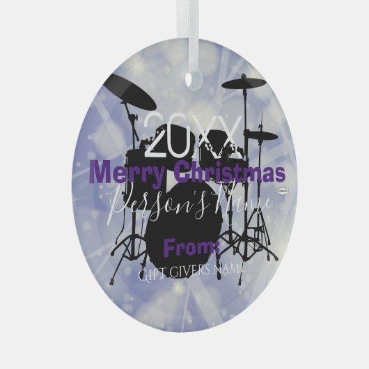 Ornement de Noël du batteur HAMbWG (Avant droite)