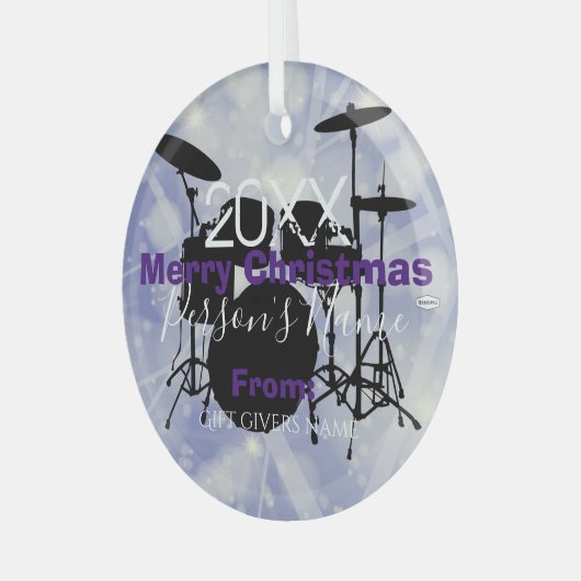 Ornement de Noël du batteur HAMbWG (Avant gauche)