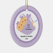 Ornement de Noël du bébé de jumeaux de bébés (Droite)